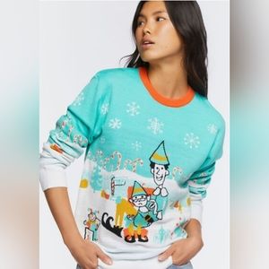 "Elf"  Multicolor Crew Neck Sweater
